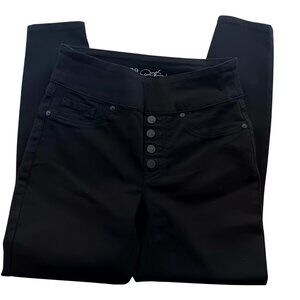 DG2 Diane Gilman Stretch Denim 5-Pocket Jegging BLACK S
